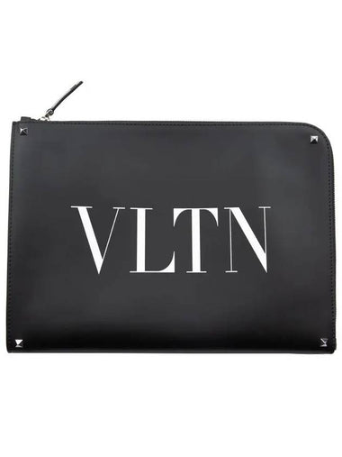 VLTN Logo Clutch Black TY2B0457 - VALENTINO - BALAAN 1