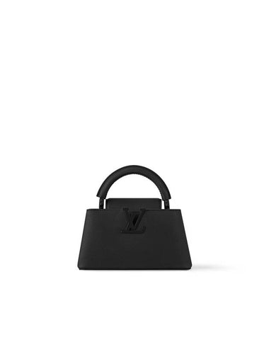 Capucines East West Mini Cross Bag Black - LOUIS VUITTON - BALAAN 1