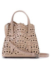 Mina 16 Vienne Wave Lux Calfskin Tote Bag Sand - ALAIA - BALAAN 2