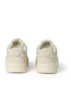 FG-1 Logo Leather Low Top Sneakers White - MSGM - BALAAN 3