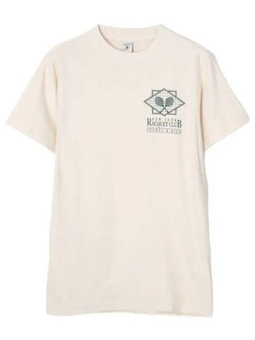 New York Racquet Club Print T Shirt Short Sleeve Men s Tee - SPORTY & RICH - BALAAN 1