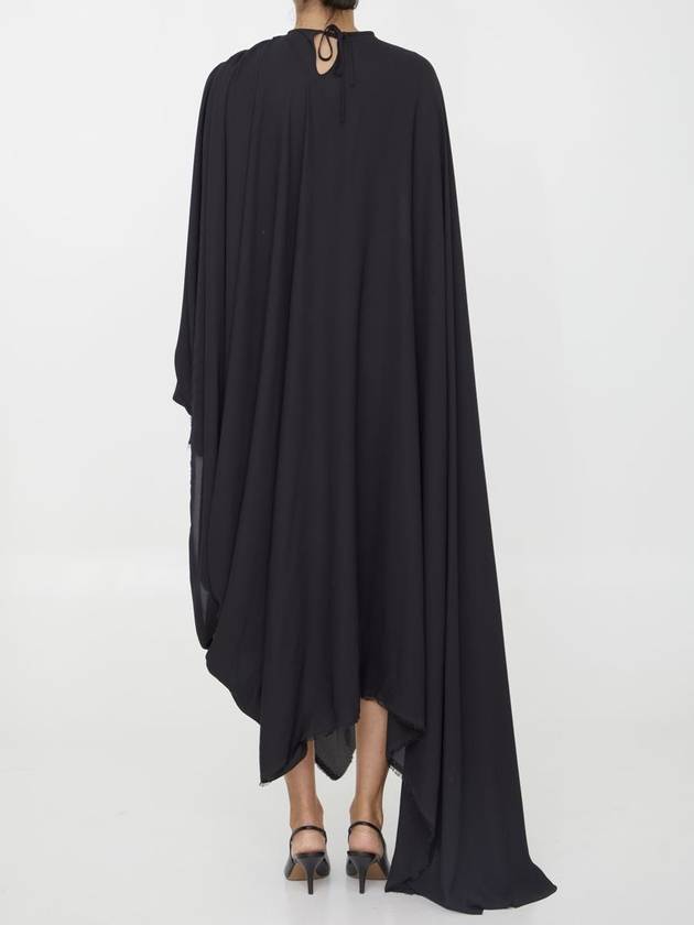 black all in asymmetrical dress 768709TGO081000 B0560955650 - BALENCIAGA - BALAAN 5