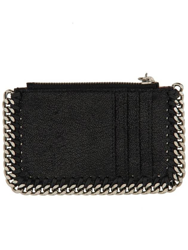 silver Falabella card wallet black - STELLA MCCARTNEY - BALAAN 4