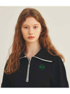 Half Zipper Sweatshirts Black - THE GREEN LAB - BALAAN 4