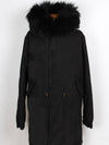 Mr and Mrs Spur Black Fur Hooded Jacket M - MR & MRS ITALY - BALAAN 1