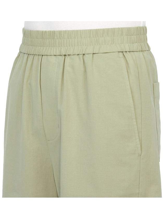 De Coeur Cotton Track Shorts Khaki - AMI - BALAAN 8