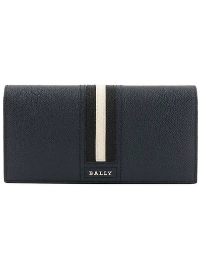 TALIRO Three Stripes Logo Long Wallet Blue - BALLY - BALAAN 2