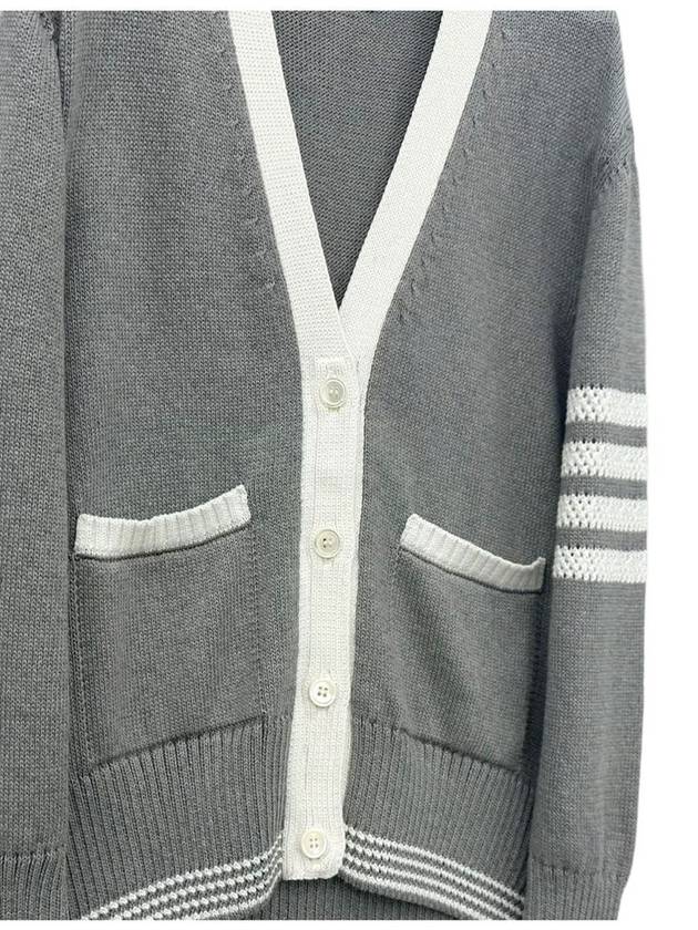 armband women s color matching cardigan FKC568A 055 - THOM BROWNE - BALAAN 4