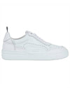 Men's Three Stripes Tab Basketball Low Top Sneakers White - THOM BROWNE - BALAAN 1