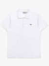 Tricolor Fox Patch Short Sleeve Polo Shirt White - MAISON KITSUNE - BALAAN 2