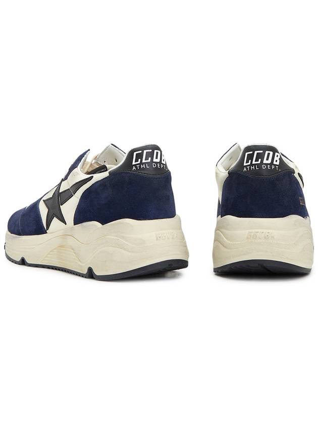 Running Sole Distressed Leather Suede Mesh Low-Top Sneakers - GOLDEN GOOSE - BALAAN 8