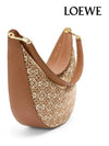 Luna Anagram Jacquard Shoulder Bag Tan Pecan - LOEWE - BALAAN 5