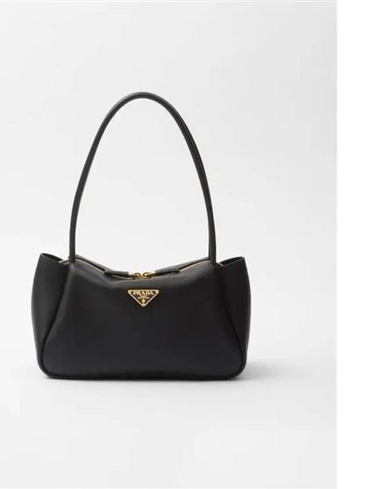 Triangle Logo Medium Shoulder Bag Black - PRADA - BALAAN 2