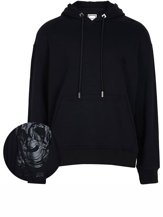 Metallic Graphic Hoodie Black - WOOYOUNGMI - BALAAN 2