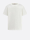 Oblique Terry Cotton Relaxed Fit Short Sleeve T-Shirt White - DIOR - BALAAN 2