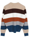 Women's Fox Head Comfort Stripe Knit Top - MAISON KITSUNE - BALAAN 3