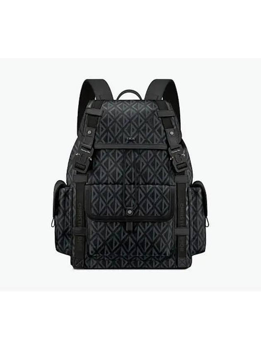 Hit The Road CD Diamond Canvas Backpack Black - DIOR - BALAAN 2