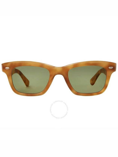 Garrett Leight GROVE SUN Green Rectangular Sunglasses 2143 EMT/GRN 48 - GARRETT LEIGHT - BALAAN 1