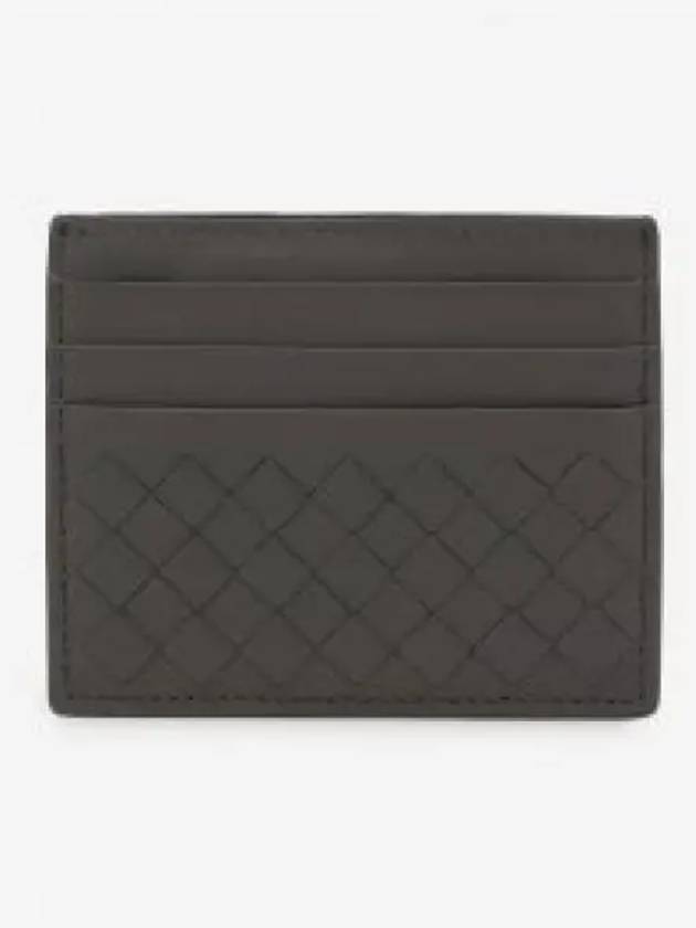 Tourmaline Intrecciato Card Holder Light Gray 162150V3UN18597 1324250 - BOTTEGA VENETA - BALAAN 1