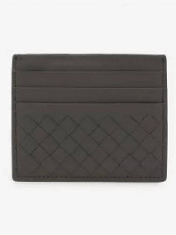 Tourmaline Intrecciato Card Holder Light Gray 162150V3UN18597 1324250 - BOTTEGA VENETA - BALAAN 1