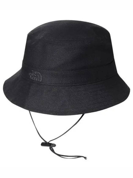 Mountain Embroidered Logo Bucket Hat Black - THE NORTH FACE - BALAAN 2