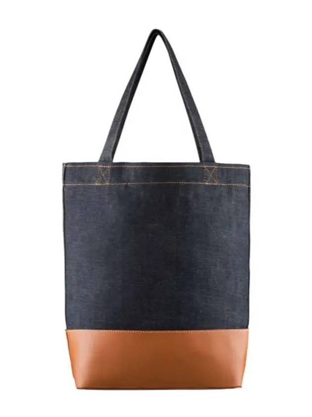 Logo Denim Axelle Tote Bag Navy - A.P.C. - BALAAN 4