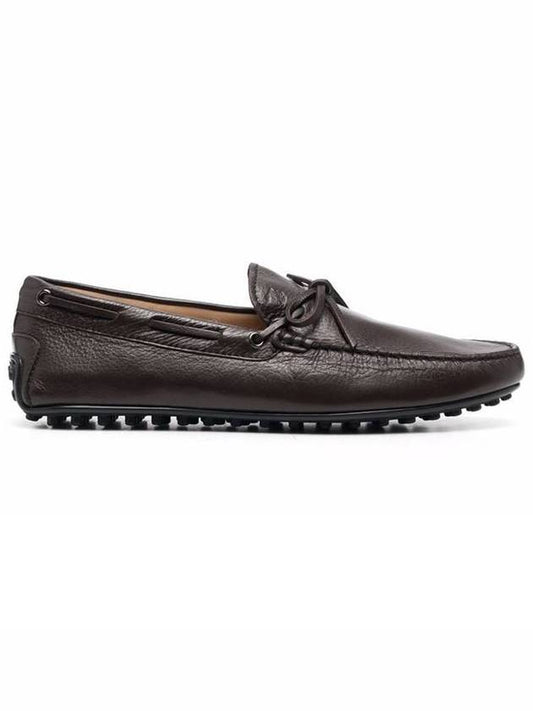 Raceto City Gomino Driving Shoes Brown - TOD'S - BALAAN.