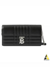 Women's Detachable Strap Quilted Leather Lola Cross Bag Black Palladium - BURBERRY - BALAAN 2