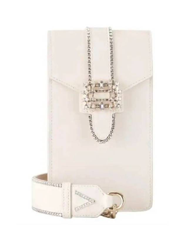 crystal buckle phone holder mini cross bag - ROGER VIVIER - BALAAN 1