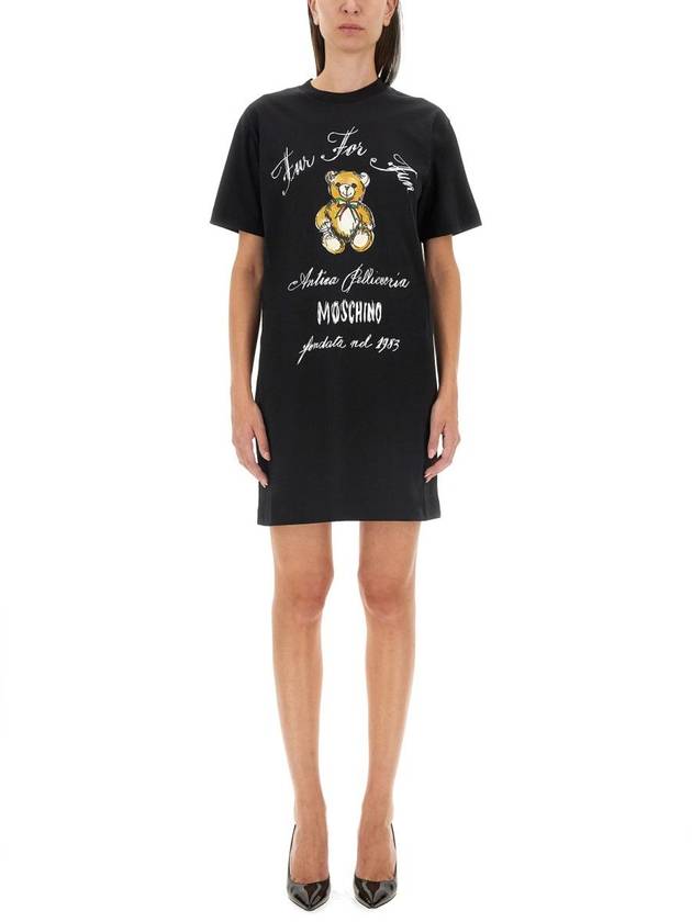 Moschino Dress With Logo - MOSCHINO - BALAAN 1