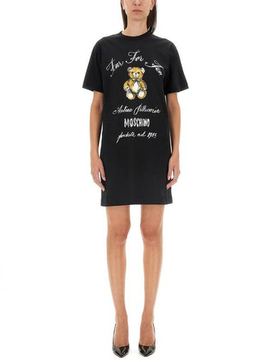 Moschino Dress With Logo - MOSCHINO - BALAAN 1