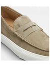 Men's Suede Loafers Beige - TOD'S - BALAAN 3