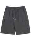 Mark wide nylon half pants CHARCOAL - GRAYBLVD - BALAAN 3