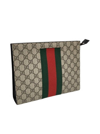 475316 GG Supreme Canvas Web Ophidia Clutch Bag - GUCCI - BALAAN 2