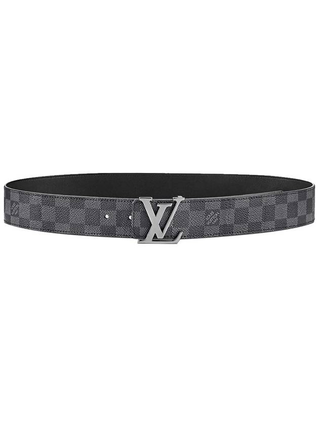 LV Initial 40MM Reversible Leather Belt Graphite - LOUIS VUITTON - BALAAN 2