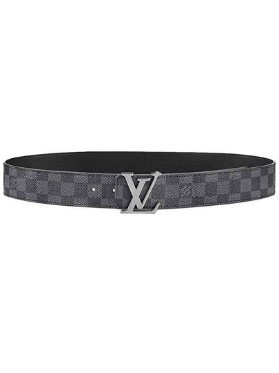 LV Initiales 40MM Reversible Leather Belt Black Graphite - LOUIS VUITTON - BALAAN 2