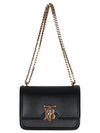 TB Leather Chain Small Shoulder Bag Black - BURBERRY - 4