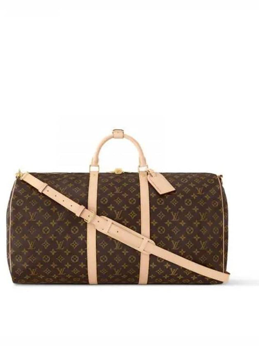 Keepall Bandouliere 60 Monogram Duffel Bag Brown - LOUIS VUITTON - BALAAN 2