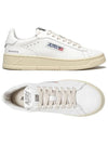 Dallas White Tab Leather Low Top Sneakers White - AUTRY - BALAAN 2