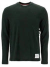 4 Bar Jersey Stretch Wool Knit Top Green - THOM BROWNE - BALAAN 2