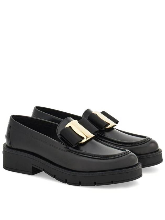 Salvatore Ferragamo Chunky Vara Bow Loafer Shoes - SALVATORE FERRAGAMO - BALAAN 4