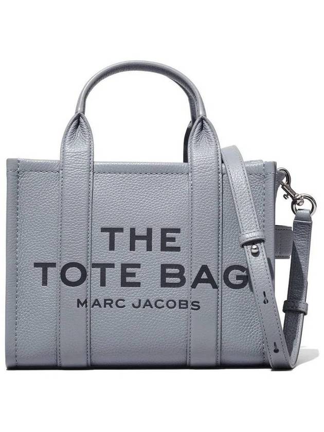 Small Leather Tote Bag Wolf Grey - MARC JACOBS - BALAAN 2