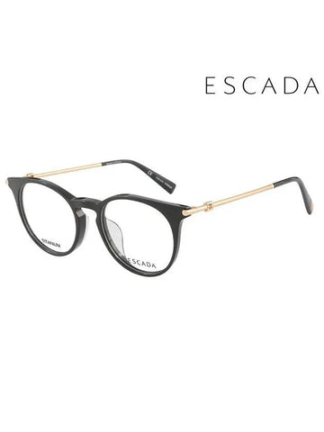 Glasses Frame VES A42F 0A01 Round Titanium Men Women - ESCADA - BALAAN 1