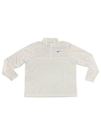 Men's Dry Fit Essential Half Zip Long Sleeve T-Shirt White - NIKE - BALAAN 2