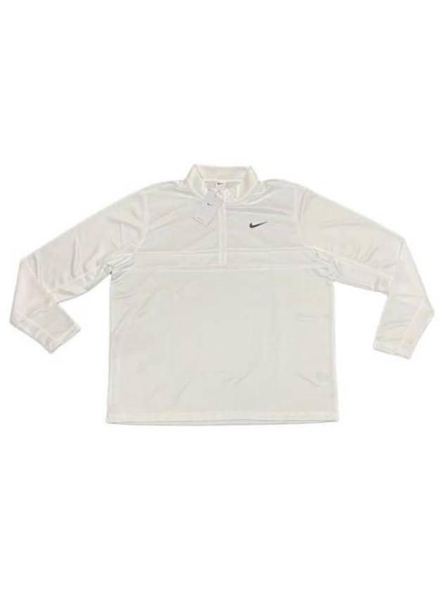 Men's Dry Fit Essential Half Zip Long Sleeve T-Shirt White - NIKE - BALAAN 2