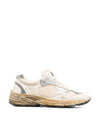 Dad Star Nappa Nylon Low Top Sneakers Beige - GOLDEN GOOSE - BALAAN 2