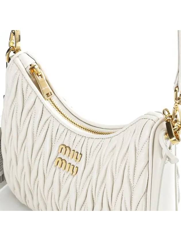 Wonder Matelasse Nappa Leather Shoulder Bag White - MIU MIU - BALAAN 6