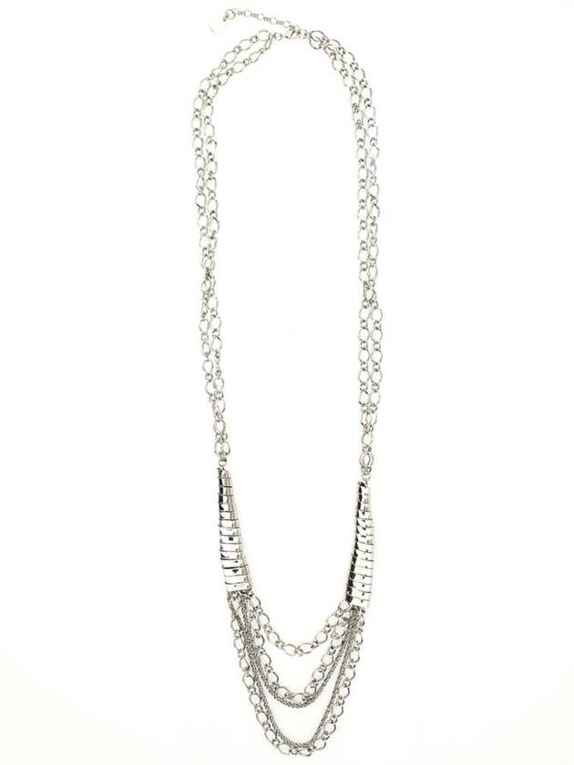 Silver Colored Multi Layer Necklace In Metal Woman - ALBERTA FERRETTI - BALAAN 1