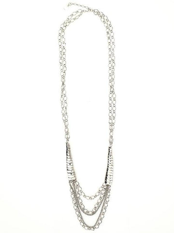 Silver Colored Multi Layer Necklace In Metal Woman - ALBERTA FERRETTI - BALAAN 1