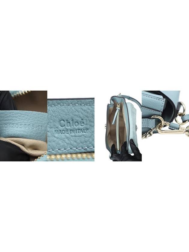 Women Chloe CHC17WS322HGJ Blue Calfskin Payday Small 2WAY gt bag Gangbuk used luxury goods - CHLOE - BALAAN 8